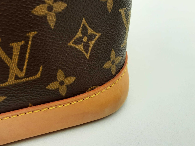 Louis Vuitton Alma Mm Brown Handbag Aa0425irxsa