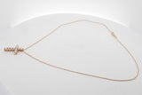 0.77cttw Lab Grown Diamond Cross Pendant Necklace 14k Yellow Gold 3g Eb0326rrxsa