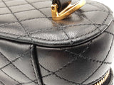 Yves Saint Laurent Gaby Vanity Case In Black Quilted Lambskin Fw0726lozxdu