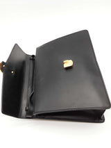 Gucci Sylvie Web Black Leather Top Handle Bag Eb0126rxzde