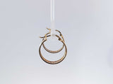 18k Yellow Gold Hoop Earrings 3 Grams Aa0825lpzsa