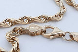 10k Yellow Gold Rope Chain Necklace 21.4 Grams 26.5 Inch Eb0626lxrxde