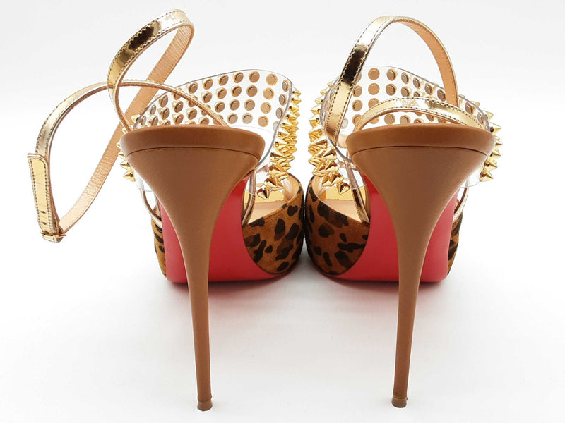 Christian Louboutin Levita Girl 120 Caramel Heels Size Eu 39.5 Do1024loxde