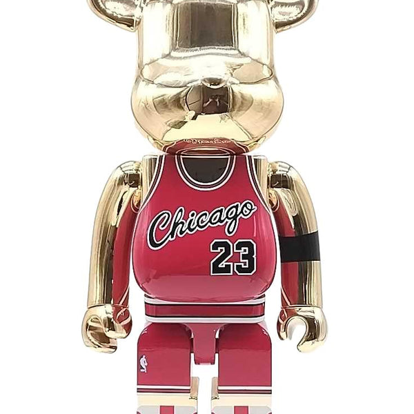 Medicom Toy Bearbrick Michael Jordan 1985 Rookie Jersey 1000% Gold