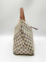 Louis Vuitton Beaubourg Hobo Mm Bag In Damier Azur Coated Canvas Fw0225wrzdu