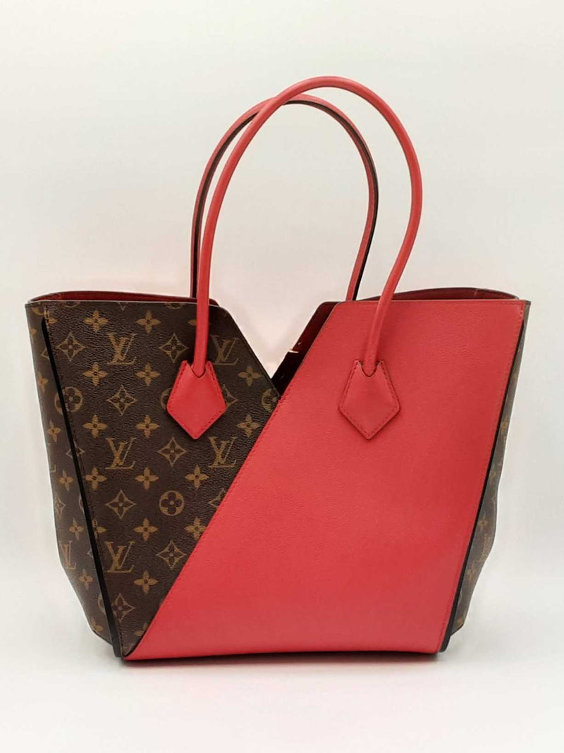 Louis Vuitton Kimono Tote Bag In Monogram Canvas & Cerise Leather Fw0625rzxdu