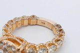 3.96cttw Diamond Ring In 14k Yellow Gold 8.2 Grams Size 7.5 Eb0626oxxzdu