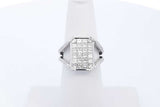 1.26cttw Diamond Split Shank 18k White Gold Ring8.6 Grams Size 5.75 Eb0626llxzde