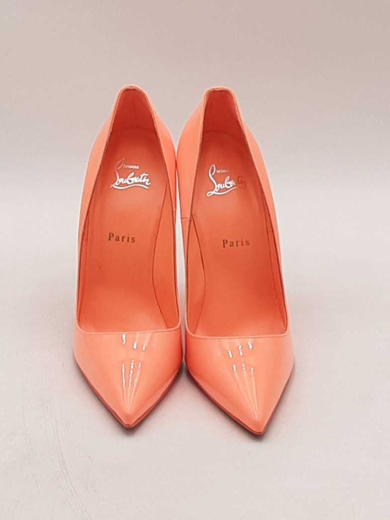 Christian Louboutin So Kate Patent Leather Drag Orange Pumps Sz 39.5 Eb0225lexsa