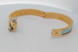 Hermes Enamel Mini Clic Chaine D'ancre Bracelet Eb1026lrxsa