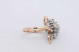 0.56cttw Diamond Ring In 14k Yellow Gold 8 Grams Size 8 Eb0726irrsa