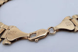 10k Yellow Gold Watch Style Link Bracelet 16.6 Grams 9 Inch Eb0426corsa