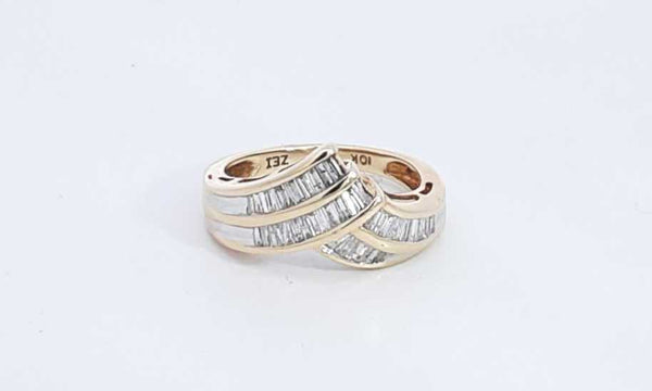 10k Yellow Gold Diamond Ring Size 6.75, 3.97 Grams Hs1123lrzsa
