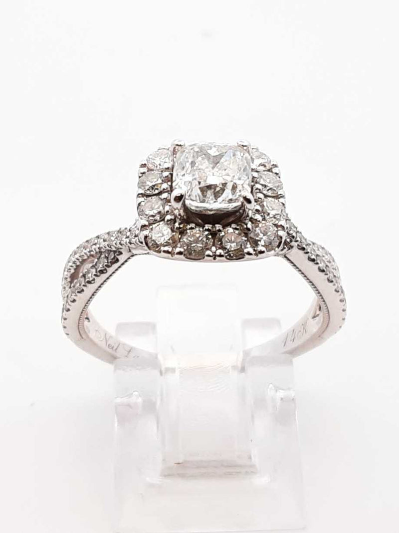 Neil Lane 1.7 Cttw Diamond & 14k White Gold Ring 4.7 Grams Size 8 Fw0425lrzxdu