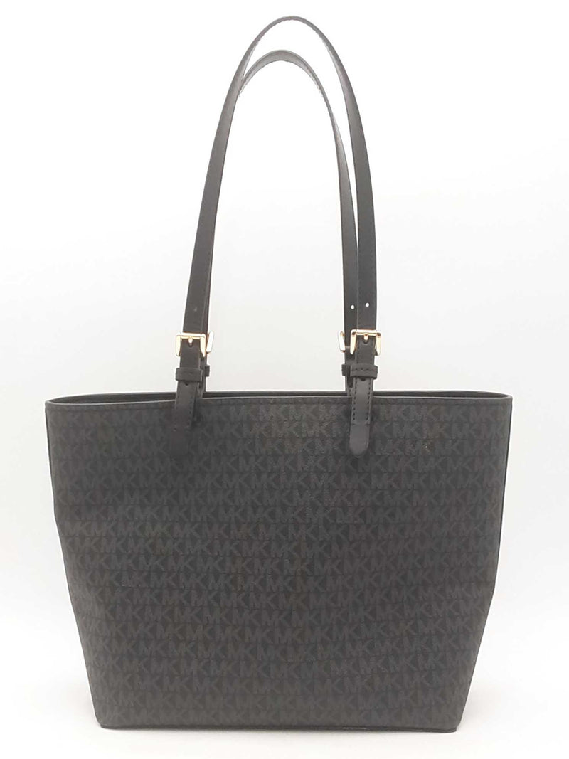 Michael Kors Jet Set Medium Black Handbag Aa0725rzsa