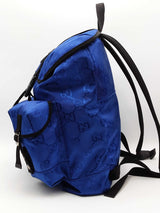 Gucci Blue Econyl Nylon Gg Monogram Off The Grid Backpack Eb0626rxzsa