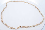 10k Yellow Gold Figaro Chain Necklace 13 Grams 21.5 Inch Eb0126ixzde