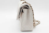 Chanel Small Double Flap White Caviar Leather Shoulder Bag Eb0925irxzde