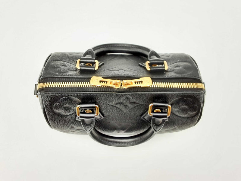 Louis Vuitton Speedy Bandoulière 20 In Black Monogram Empreinte Leather Fw0325ixzdu