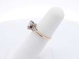 0.57 Cttw Diamond & 14k Yellow Gold Ring Size 5.5 2.3 Grams Fw0222orxdu