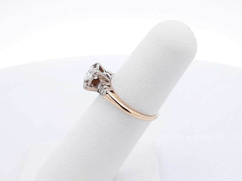 0.57 Cttw Diamond & 14k Yellow Gold Ring Size 5.5 2.3 Grams Fw0222orxdu