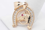 14k Yellow Gold Diamond Horseshoe Pendant 4.6 Grams Eb0726orxsa