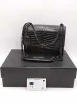 Yves Saint Laurent Crocodile Embossed Leather Sunset Shoulder Bag Eb0926irxsa