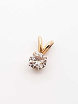 .65 Cttw Diamond & 14k Yellow Gold Solitaire Pendant 0.7 Grams Fw1024pzxdu