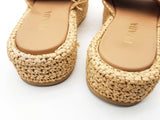 Prada Tan Woven Raffia Flatform Slides Size Eu 37 Do0926lxzde