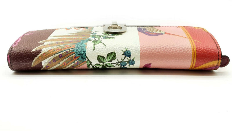 Salvatore Ferragamo Floral Exotic Gancini Color Block Wallet Lh1024orxde