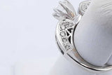 0.86cttw Diamond Ring In 14k White Gold 4.4 Grams Size 4.75 Eb1025sxzde