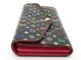 Louis Vuitton X Murakami Sarah Black Multicolor Monogram Wallet Do0926lorde