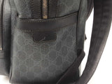 Gucci Medium Day Backpack In Grey & Black Gg Supreme Coated Canvas Fw0226rzxdu
