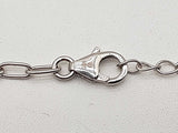 1.10 Cttw Lab Grown Diamonds 0.925 Silver 5.9g Chain Bracelet 8 In Do0325llpde
