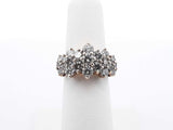 3.43 Cttw Diamond & 14k Yellow Gold Waterfall Ring 7.1 Grams Size 6 Fw0825scrdu