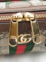 Gucci Ophidia Small Boston Bag In New Gg Monogram Coated Canvas Fw0526izxdu