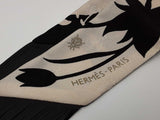 Hermes Bouquet Final Silk & Leather Fringe Twilly Eb0126exzsa