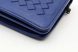 Bottega Veneta Intrecciato Leather Wallet With Chain Eb0826pxzde