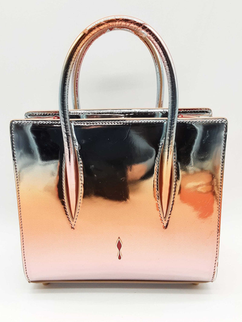 Christian Louboutin Paloma Metallic Mirror Degrade Studded Tote Bag Do1024crxde