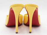 Christian Louboutin Miss Z Mules In Yellow Patent Leather Size 5.5 Fw0926orzdu