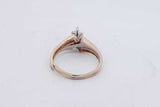 Diamond & Red Gemstone Ring In 14k Yellow Gold 3.4 Grams Size 7 Eb0326pxzsa