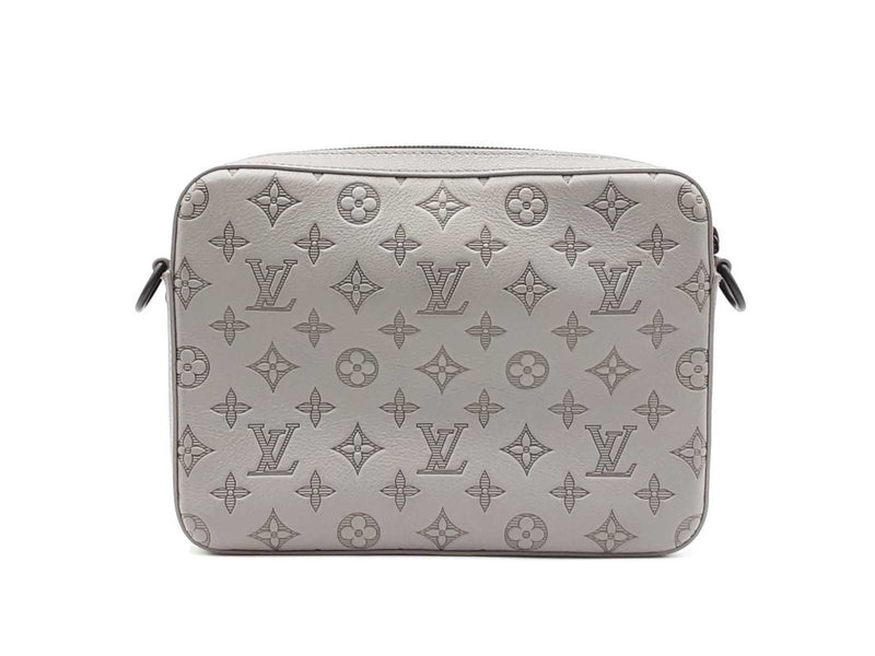 Louis Vuitton Trio Messenger Bag In Anthracite Grey Monogram Shadow Fw0825lozxdu