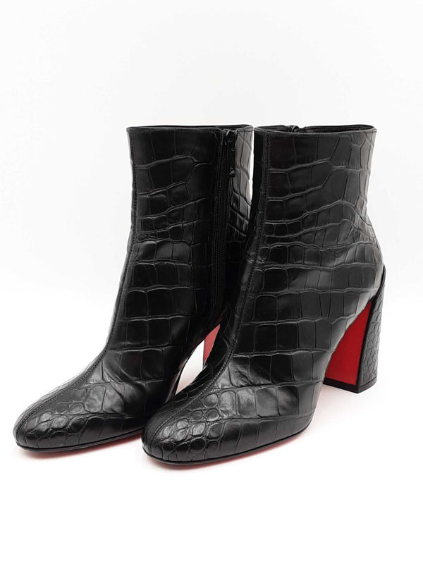 Christian Louboutin Calf Ali Turela 85 Black Size 36 Boots Sd0825ozxdu
