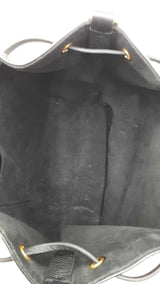 Louis Vuitton Black Leather Lockme Bucket Bag Eb1225rxzdu