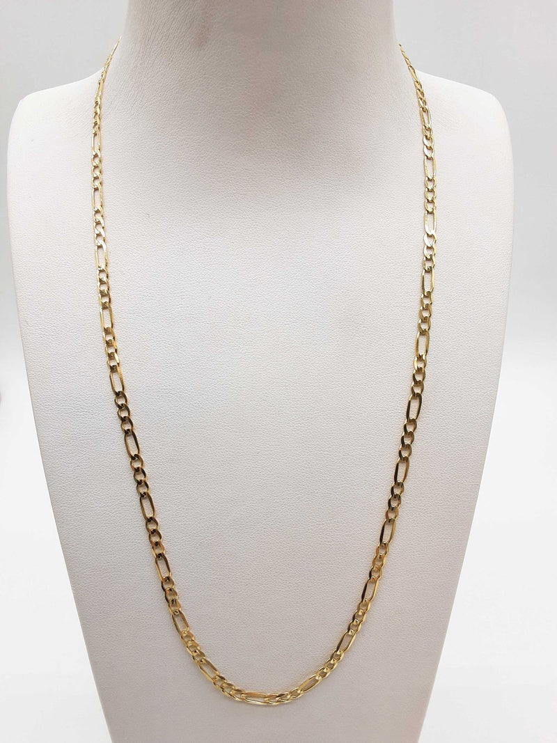 14k Yellow Gold 7.1g Figaro Chain 20 In Do0225ooxde