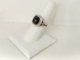 David Yurman Sterling Sliver Petit Albion Black Stone Ring 9.7 Grams Size 6 Mk0926lzxmia