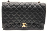 Chanel Double Flap Black Quilted Caviar Shoulder Bag Eb0726orxzsa