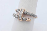 1.14cttw Lab Grown Diamond Ring In 14k Yellow Gold 5.2 Grams Size 7 Eb0726lxrxde