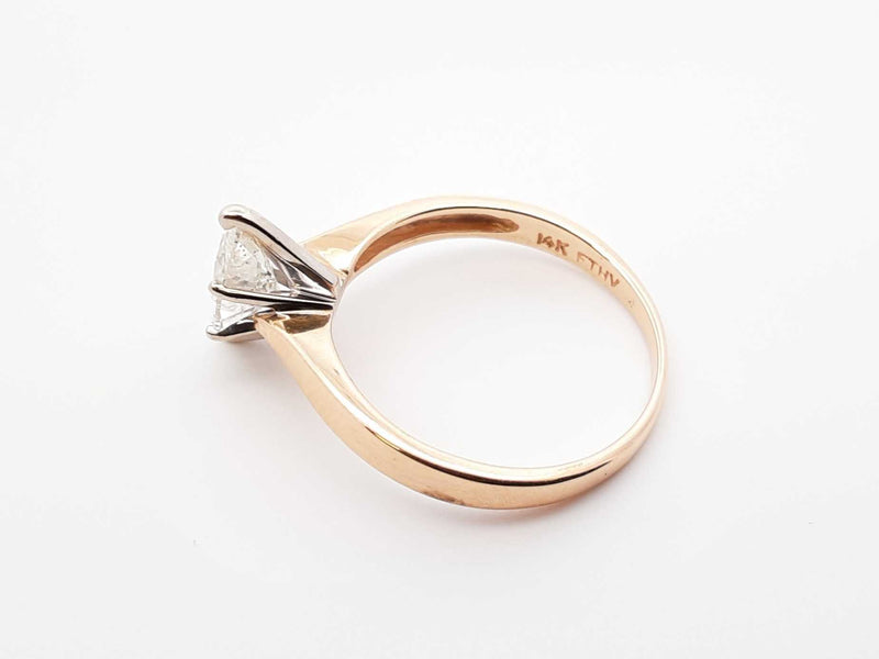 1.05 Ctw Diamond & 14k Yellow Gold Solitaire Ring 2.8 Gram Size 7.5 Fw0925orzxdu