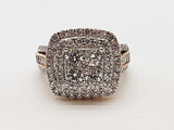 1.94 Cttw Natural Diamonds 14k Two Tone Gold 6.7g Ring Size 5 Do0726llxzde